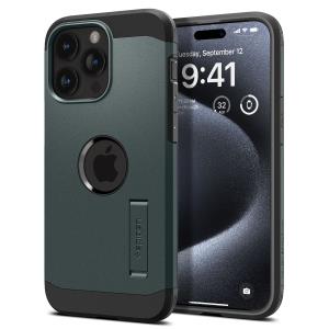 iPhone 15 Pro Case 6..1in Tough Armor MagFit Abyss Green