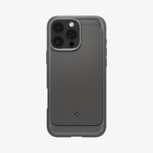 iPhone 16 Pro Case Rugged Armor MagFit Gray