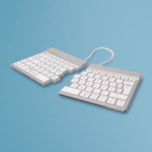 Split Break Ergonomic - Keyboard - Wireless - White - Qwertzu German