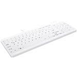 Hygiene Compact Ultraflat Keyboard - Ak-c7012f-u1 - USB - Azerty Be - Sealed - White With Numeric Pad